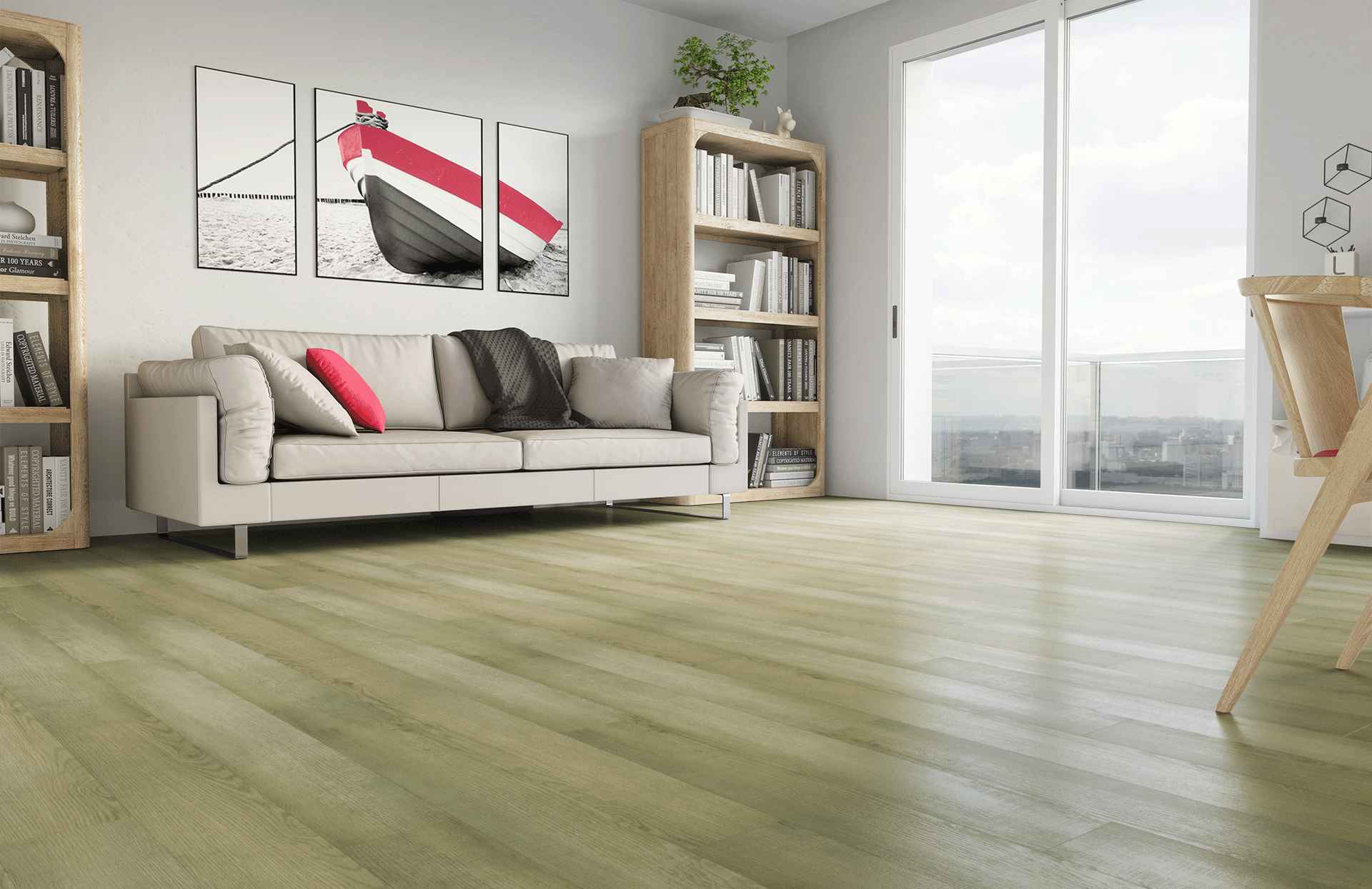 Кварцевый ламинат Home Expert Natural Дуб Канадский лес 2106-12 62W930 градиент