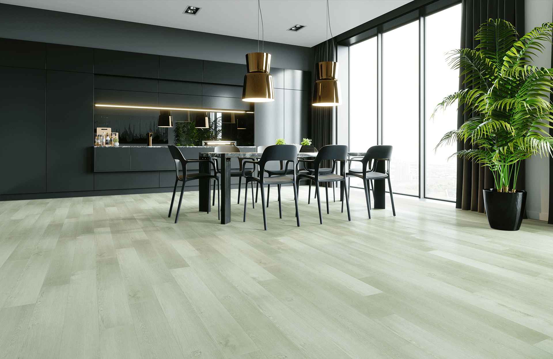 Кварцевый ламинат Home Expert Natural Дуб Северный ветер 2179-12 градиент