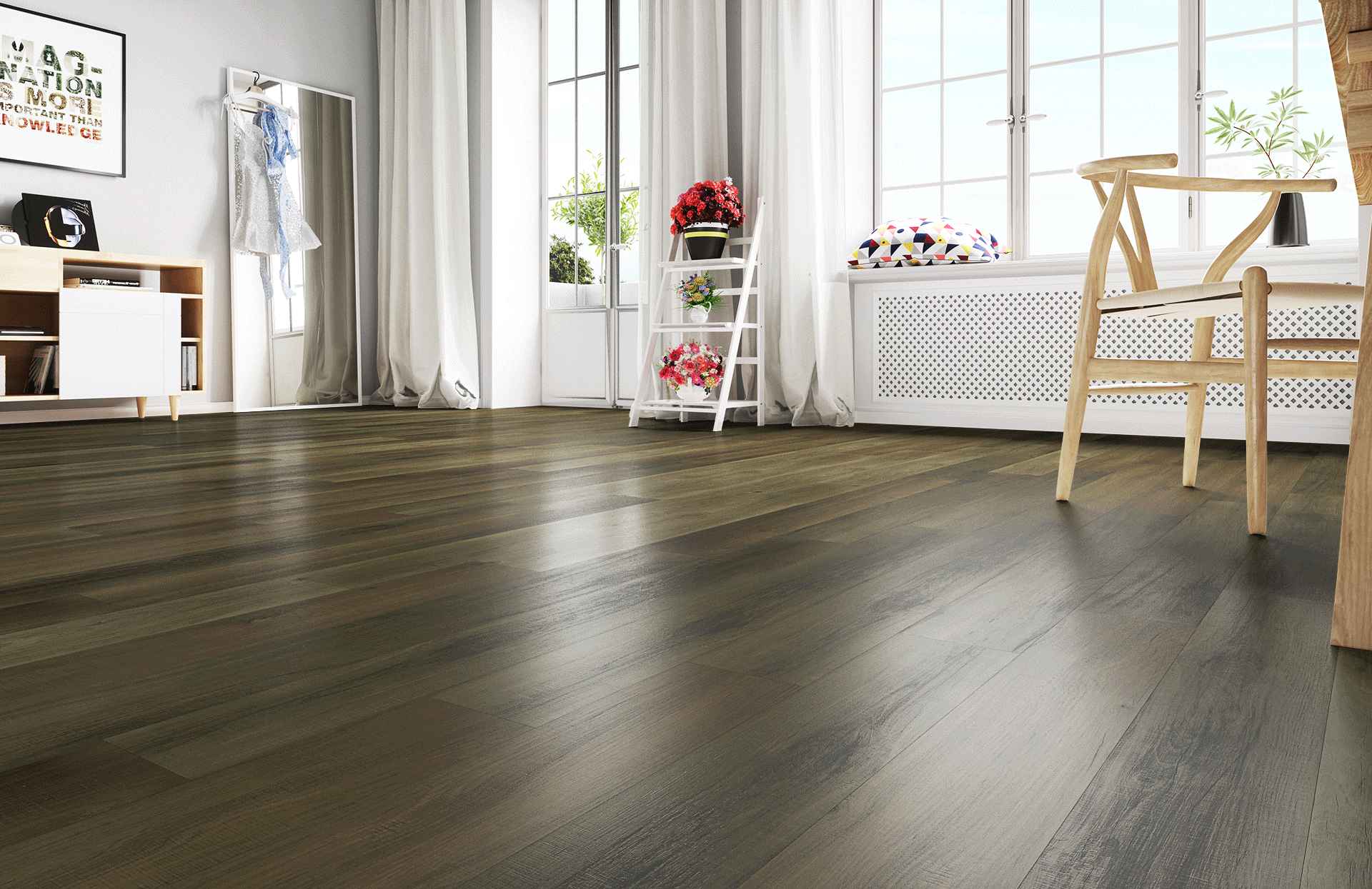 Кварцевый ламинат Home Expert Natural Гикори Натуральный 71W908 градиент
