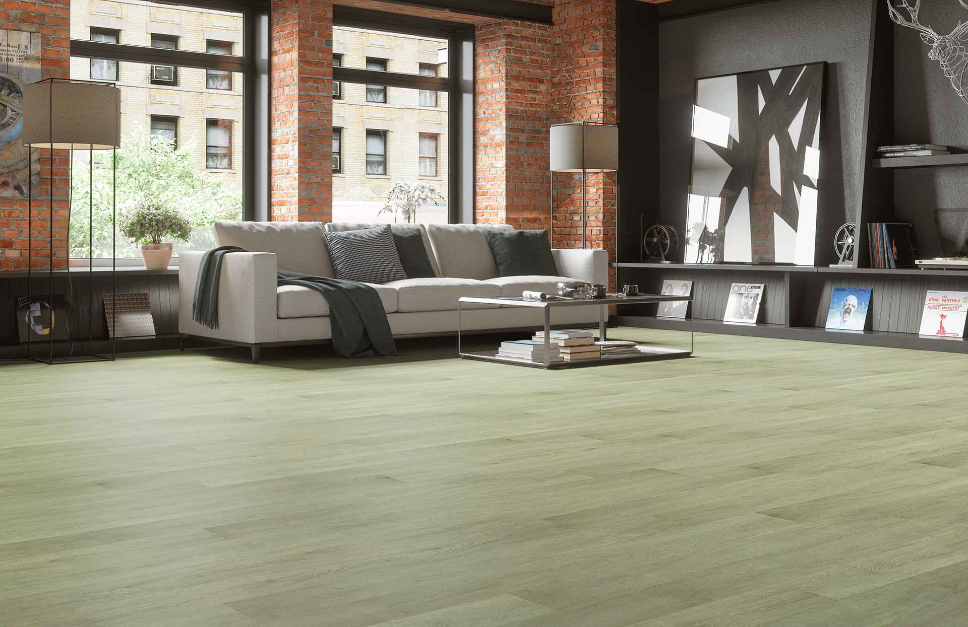 Кварцевый ламинат Home Expert Natural Дуб Утренний Лес 1208/2180-03