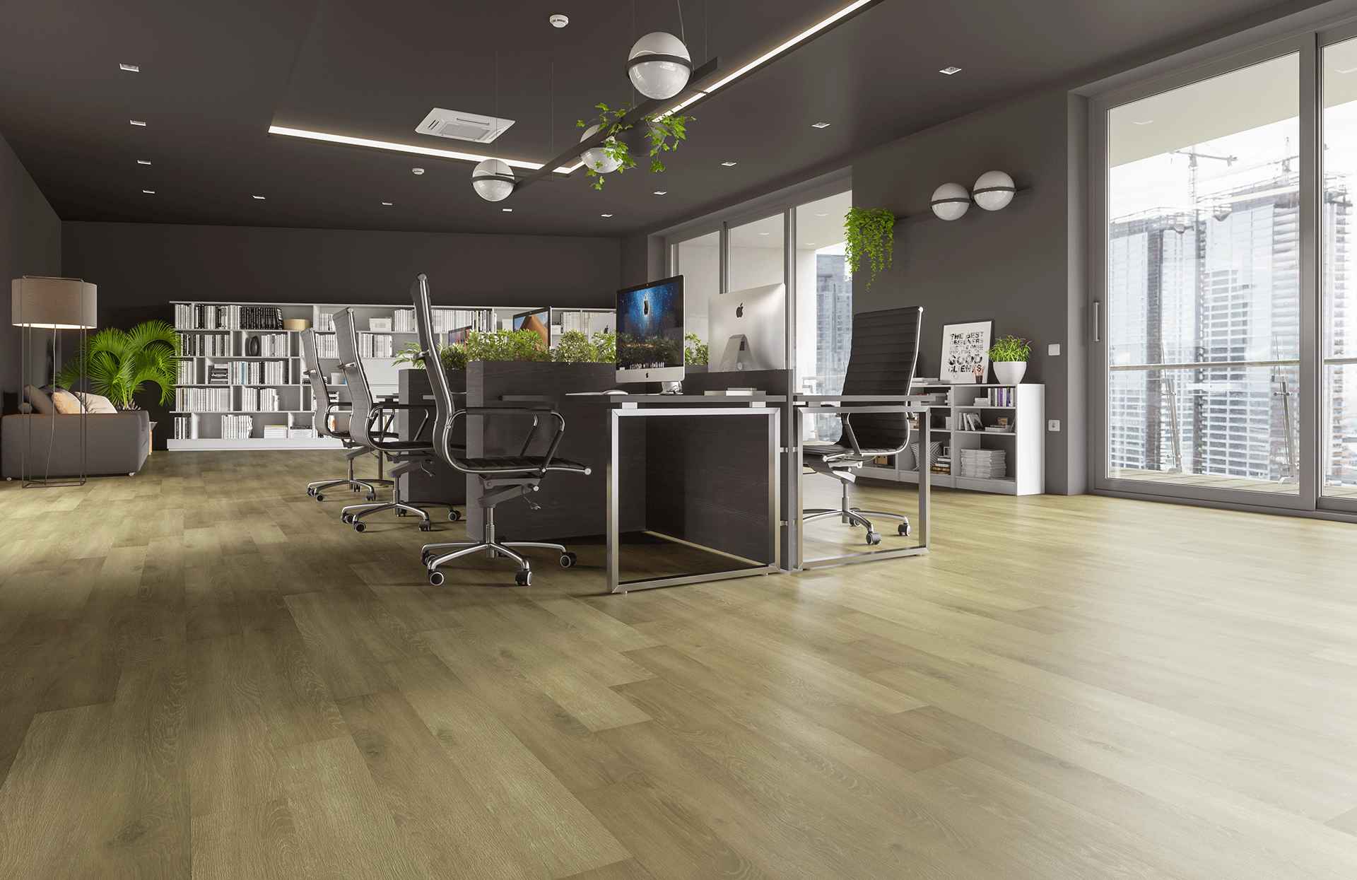Кварцевый ламинат Home Expert Natural Дуб Волшебный лес 2185-12